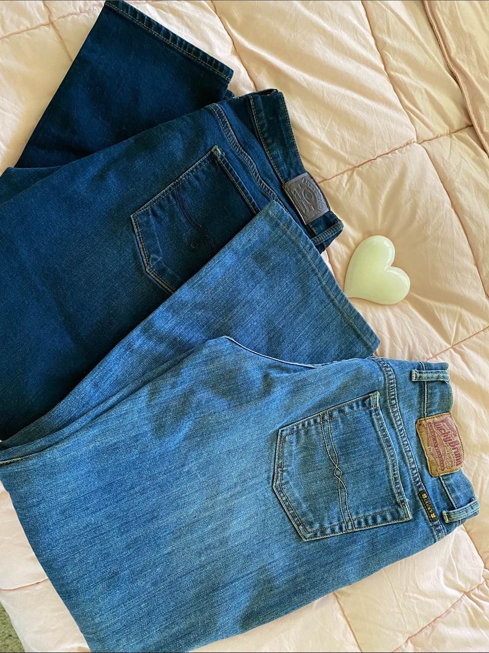 Lucky Brand Skinny Jeans - Dark Blue & Lucky Regular cut Medium Blue jeans